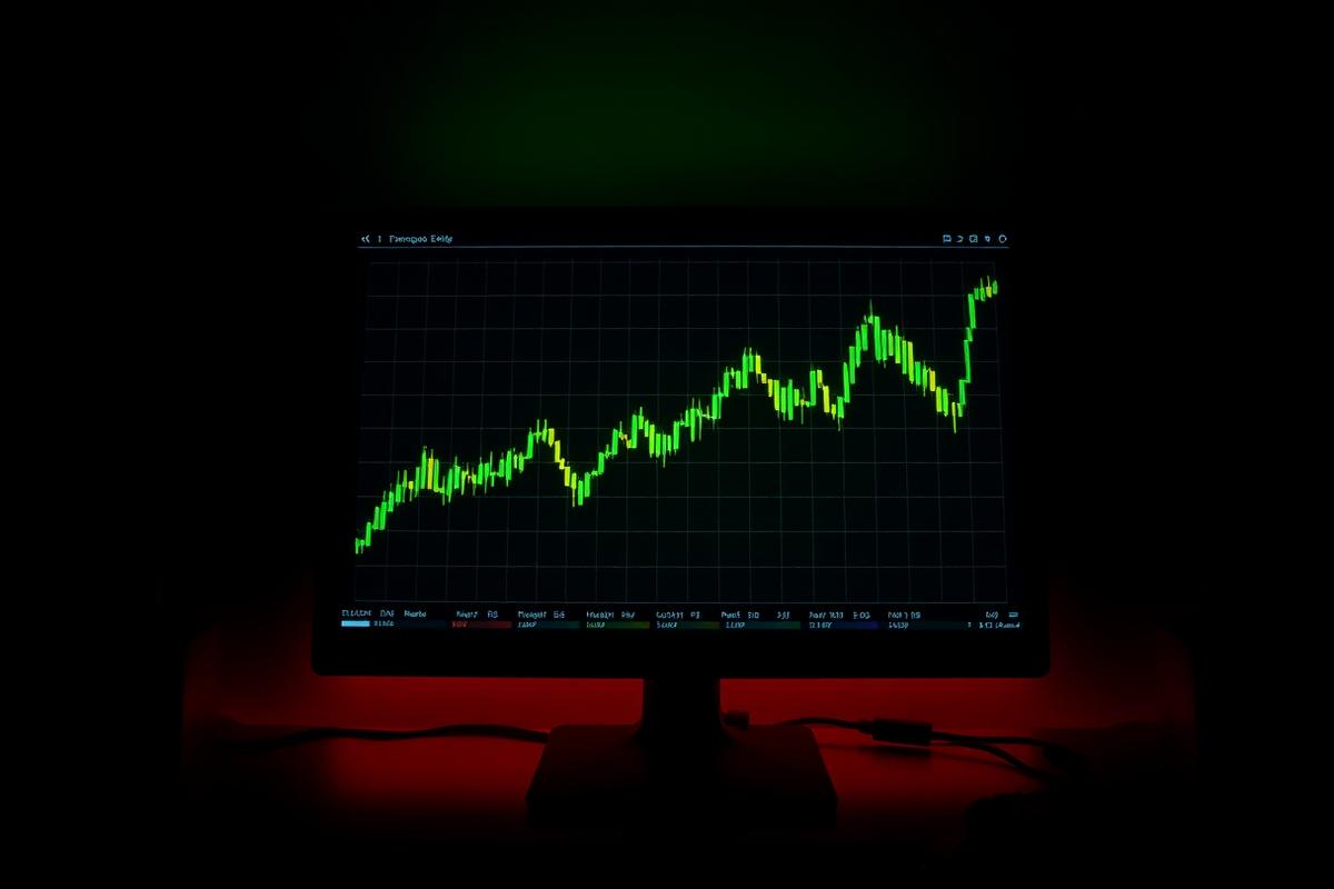 A chart showing the long-term growth of an index fund.